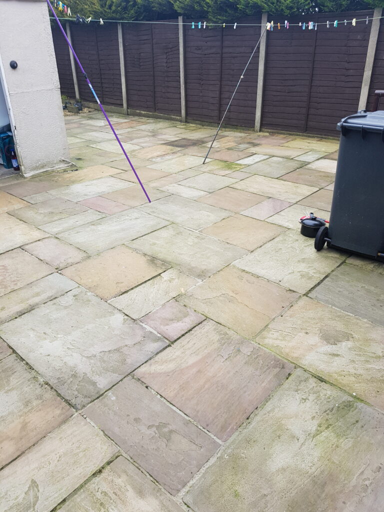 Patio After Pressure Washing